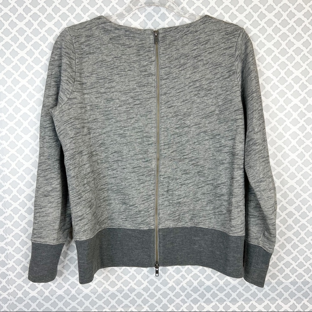 GUC Madewell Heather Grey Back Zip Sweatshirt - Picture 3 of 11